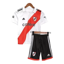 Kinderen River Plate Voetbalshirt 2023-24 Uittenue (+ Korte Broeke)